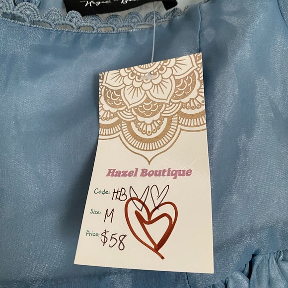 Blue babydoll dress - never worn / new with tags - Picture 3 of 3